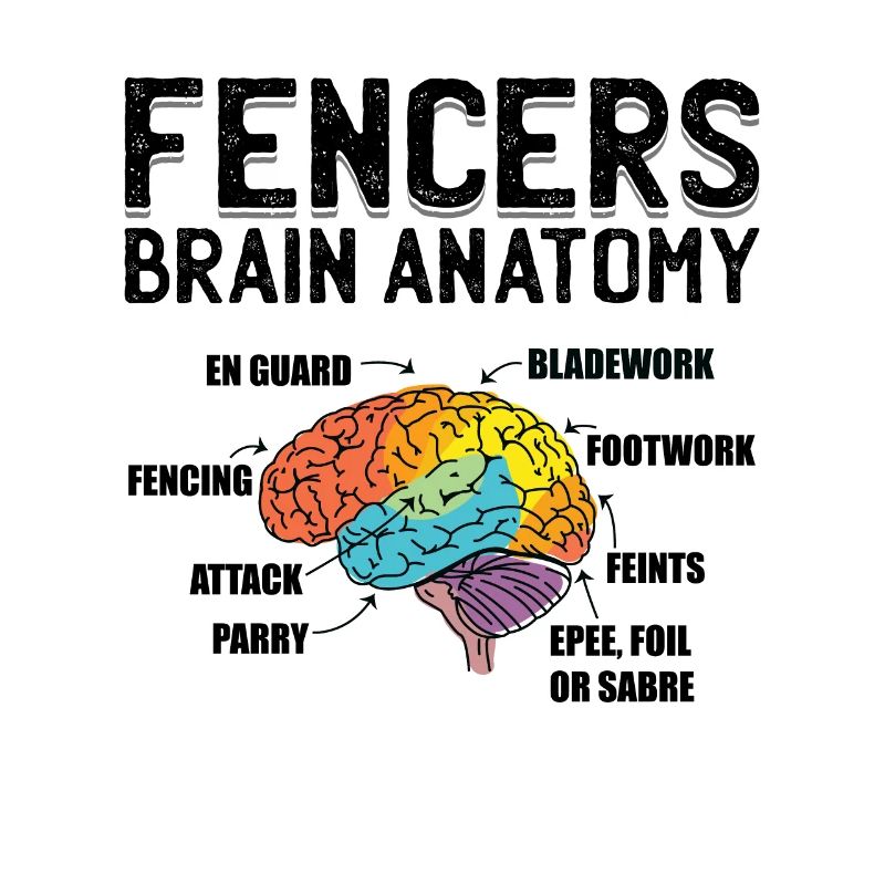 Fencer Brain Fencing Gift Idea