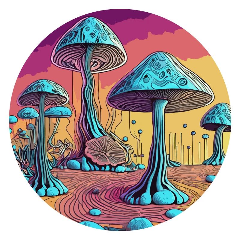 Psychedelic Mushroom Tree Valley