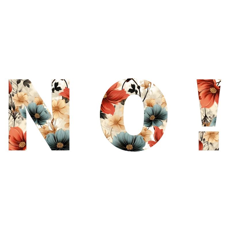 NO - Blumen! personalisierbar