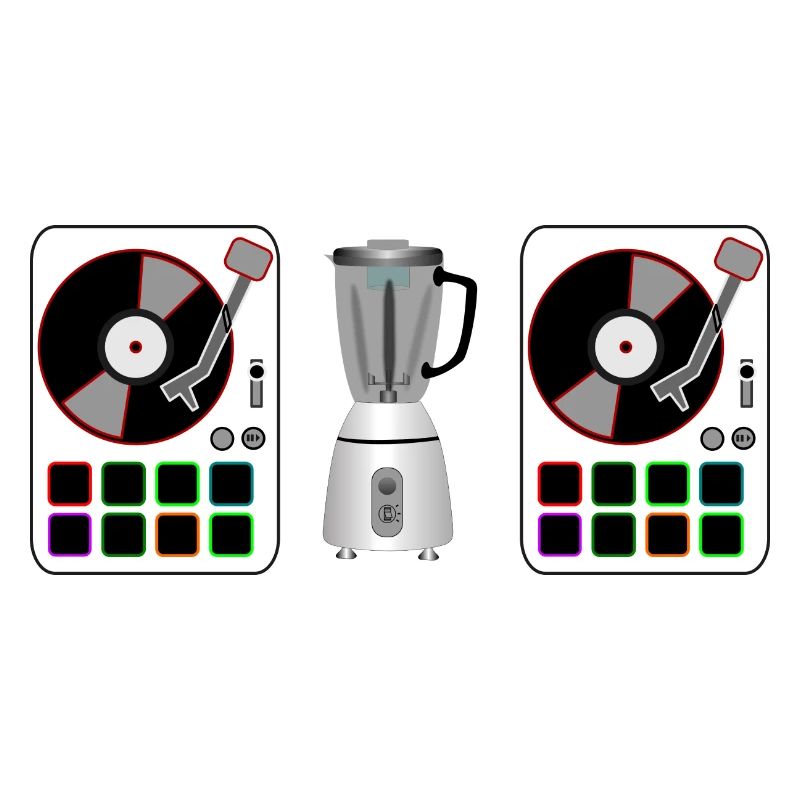 DJ controller with mixer