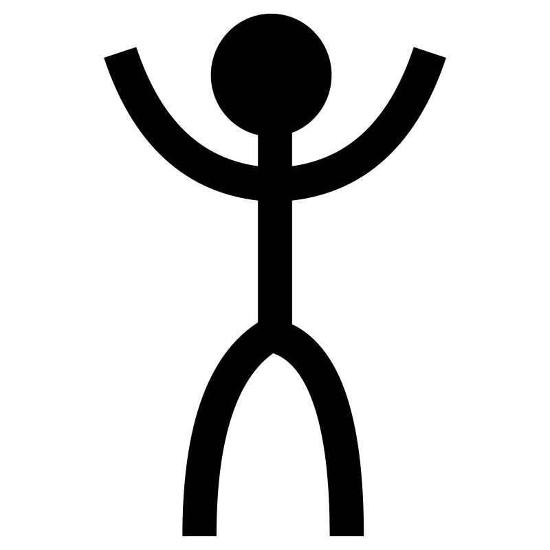 tshirt stickman debout