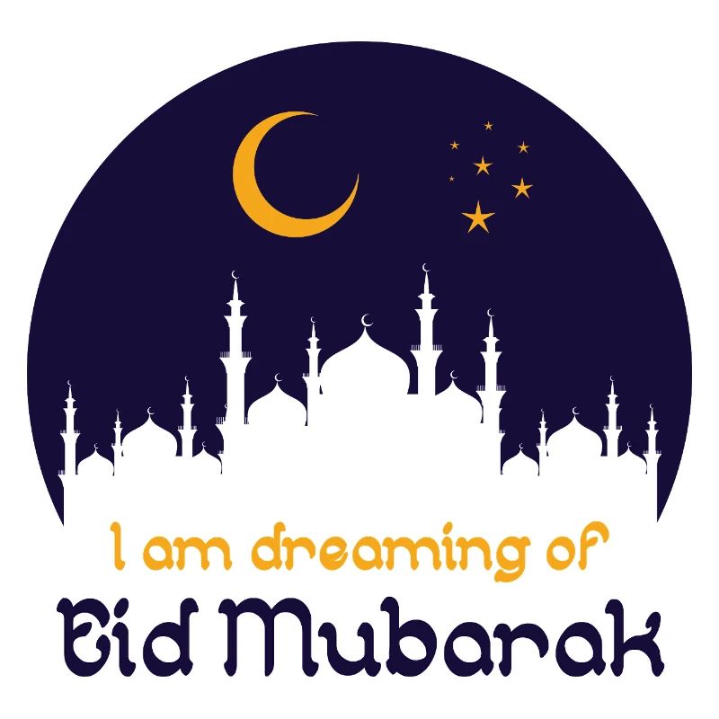 Eid Mubarak Halbmond Islam Ramadan