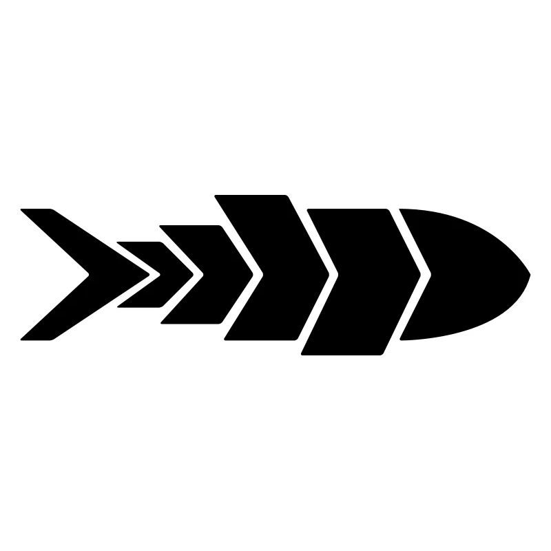 Flèche de poisson minimaliste | Conception de flèche de poisson