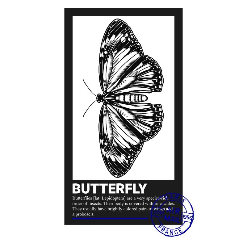 Butterfly postage stamp