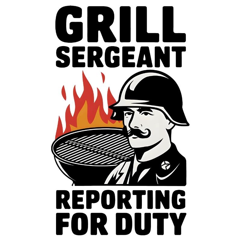 Sergent de gril se présentant au service