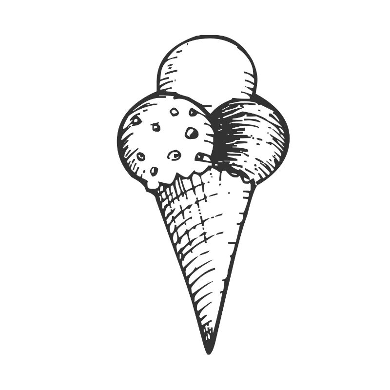 cornets de crème glacée