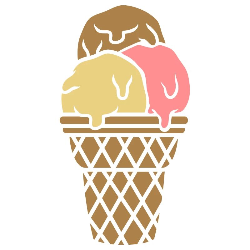 Schokolade Vanille Erdbeer Eis
