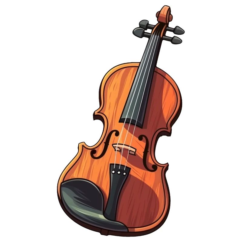 Violon dans le style comique