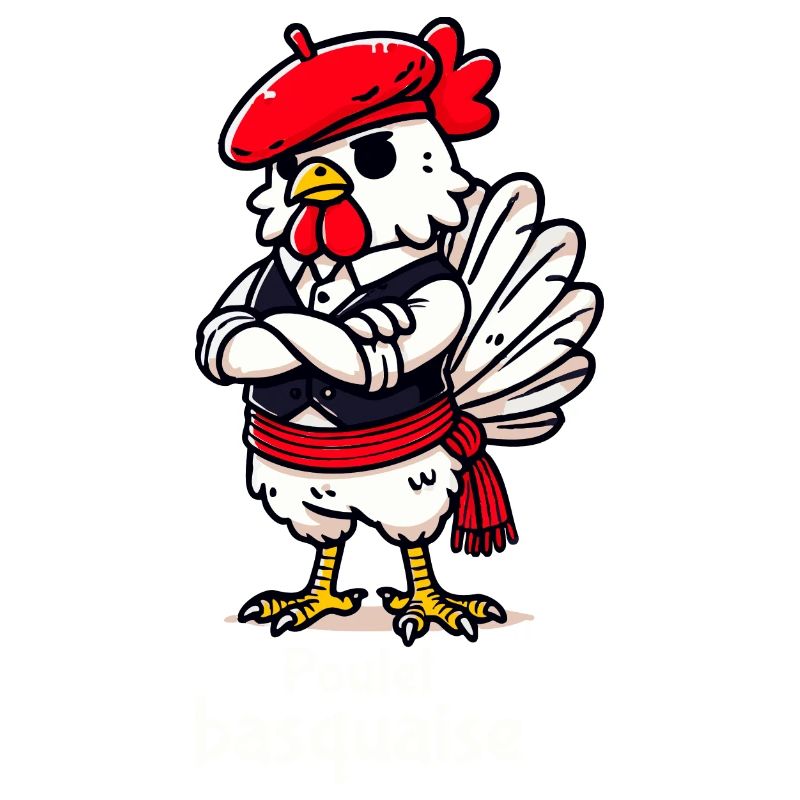 Poulet Basquaise - Texte clair