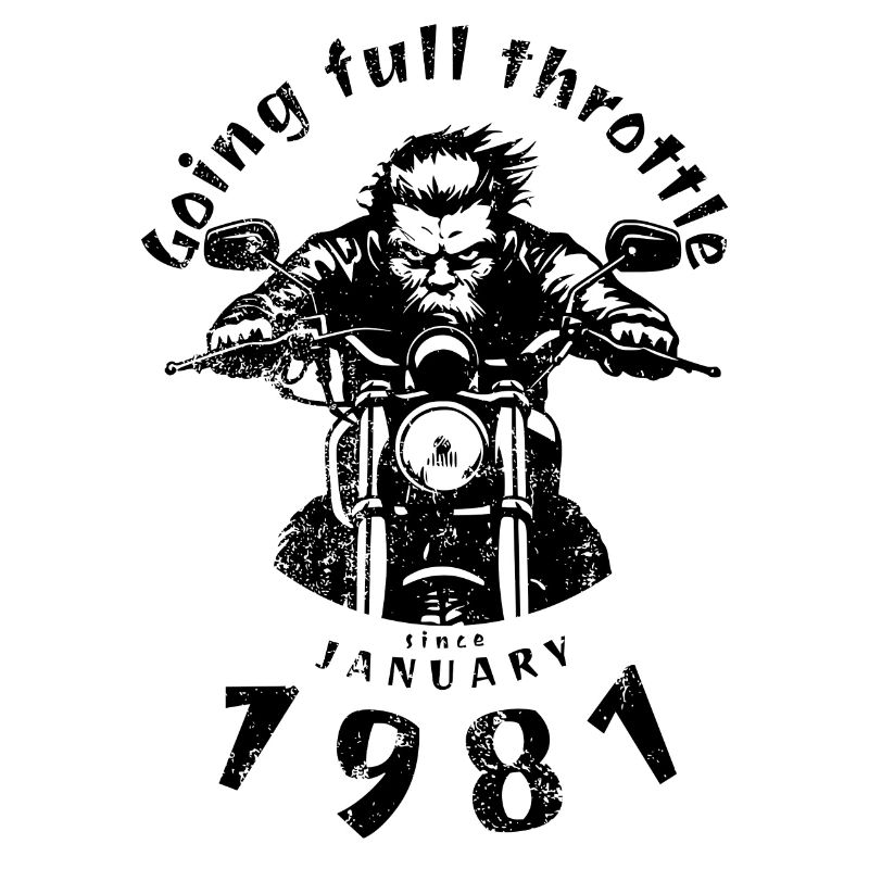 44. Geburtstag Going full throttle since 01/1981