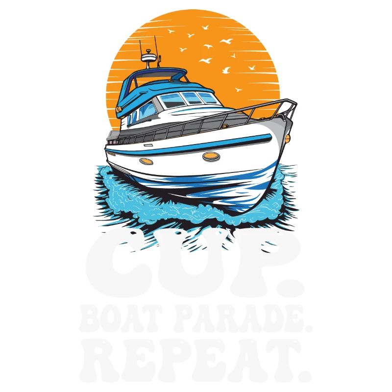 Motorboating Drinking Party Cup Boat Parade