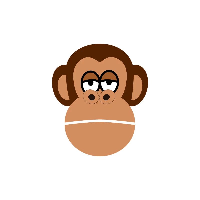Funny Monkey Head - Monkey - Monkey - Monkeys