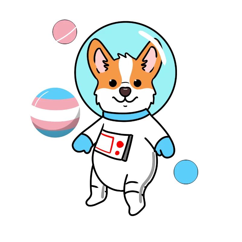 Corgi Space Trans Pride