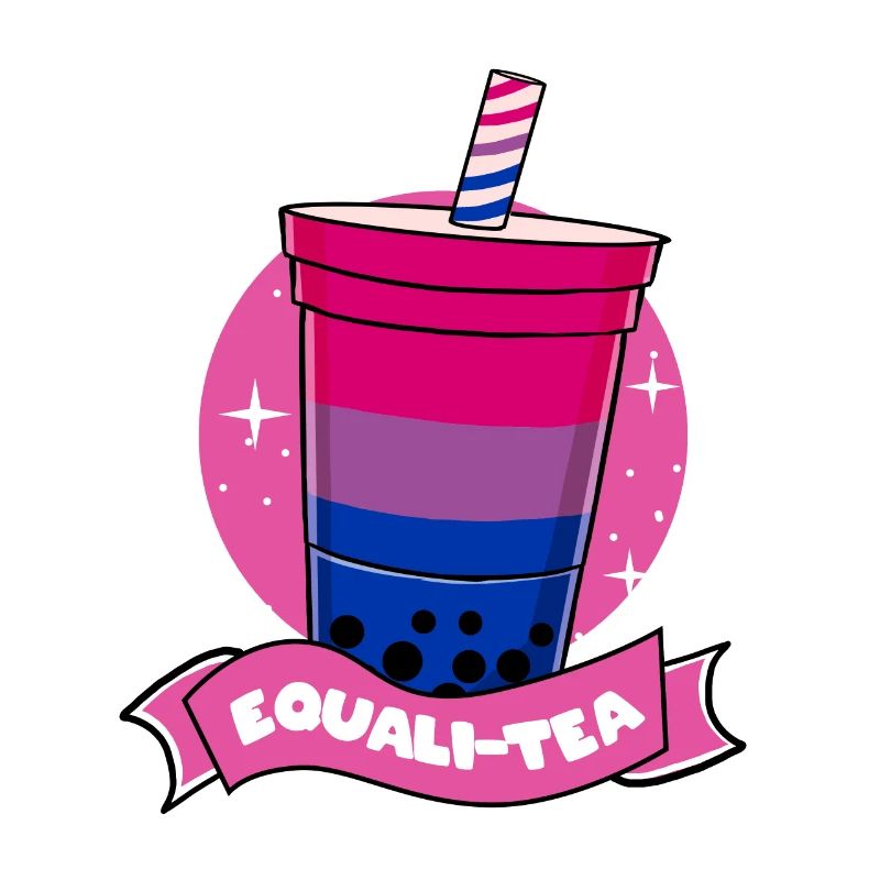 Bisexual Pride Bubble Tea Bisexual Gift