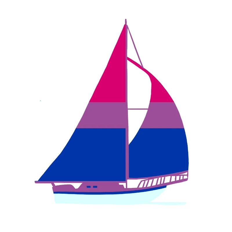 Segelboot Bisexual Pride