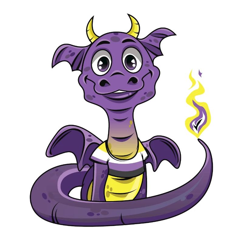 Nonbinary Pride Dragon Nonbinary