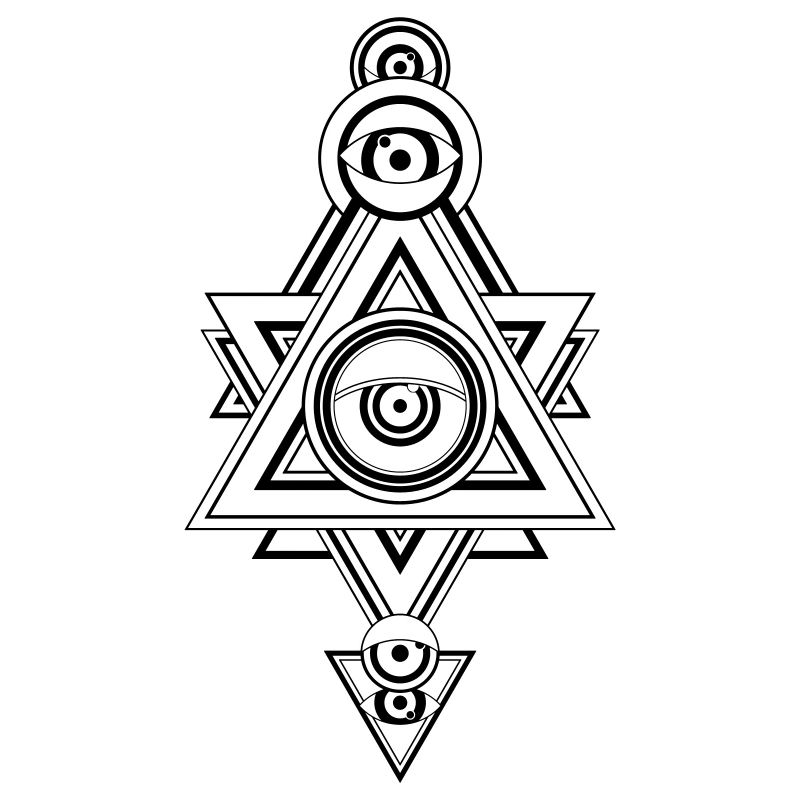 Pyramid Eye - Abstract Geometry