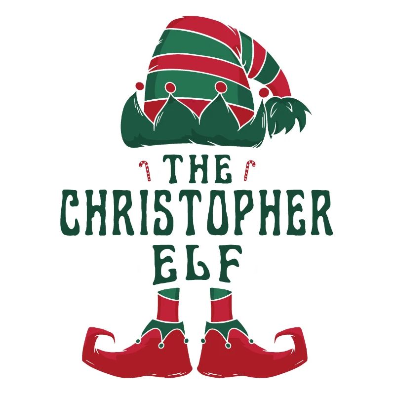 Christopher Elf Personalized Name Christmas