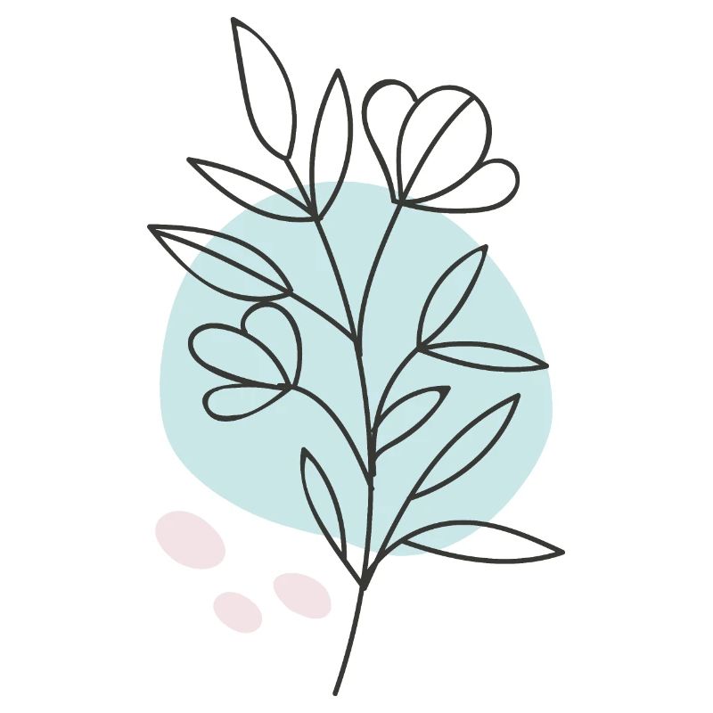 Fleur dessinée à la main 4