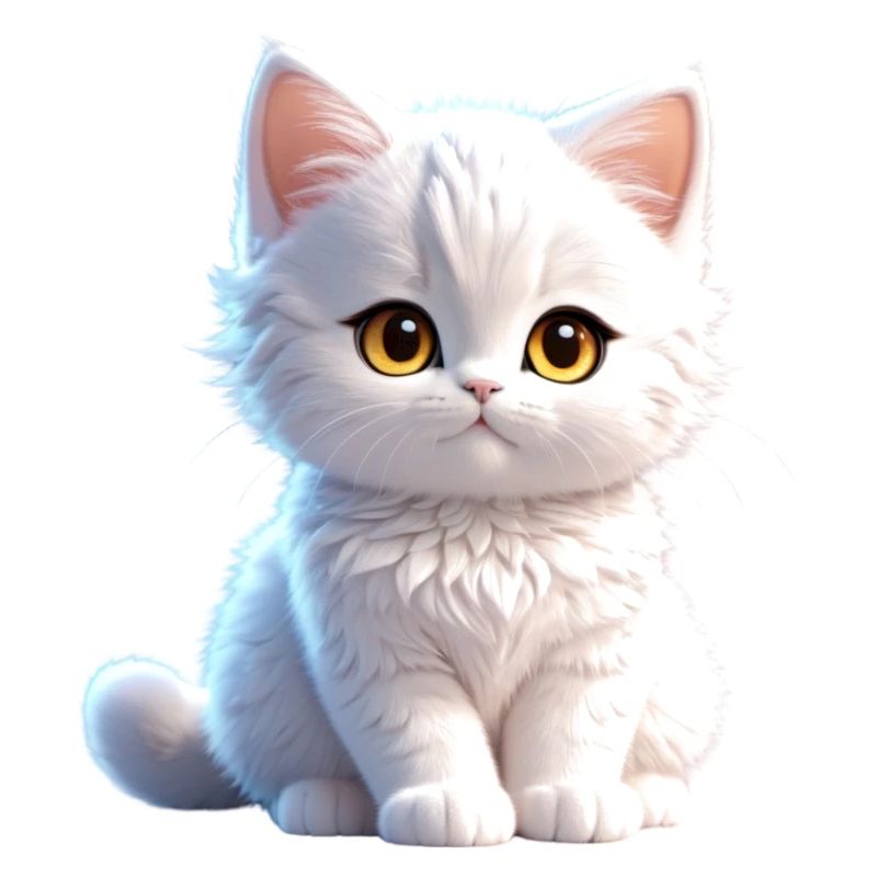 Cute white Kitty/ süßes weißes Kätzchen