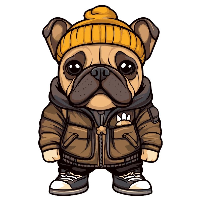 Bouledogue chien élégant