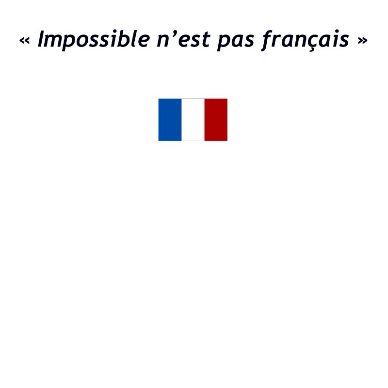 Impossible n'est pas français