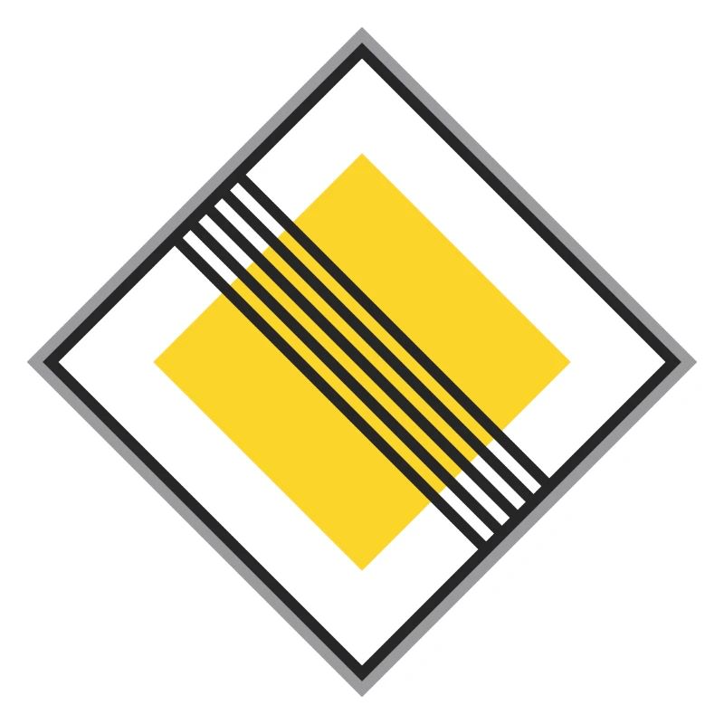 Panneau routier de restriction Jaune