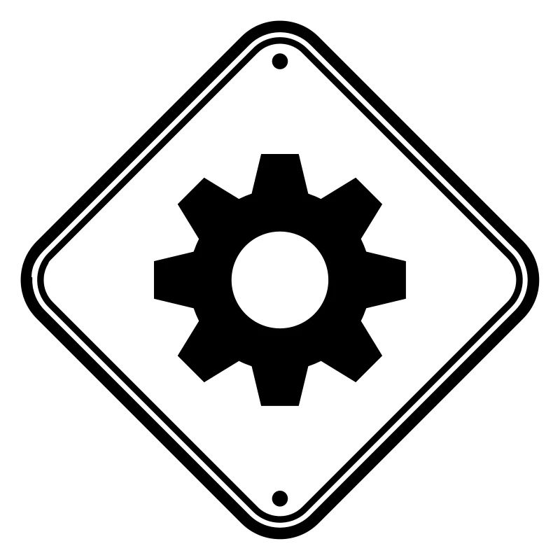 engineer gear danger shield zone caution mecha