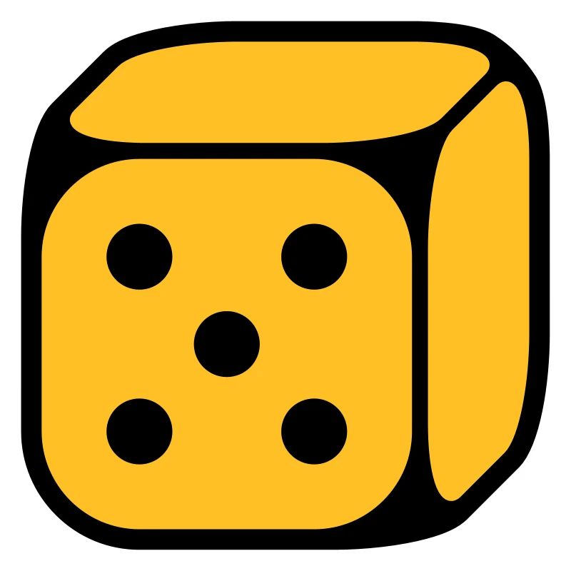 Dé Avec Numéro 5 (Cinq / 2C)