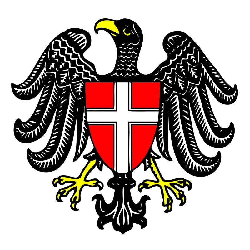 drawing austrian eagle symbol flag austria