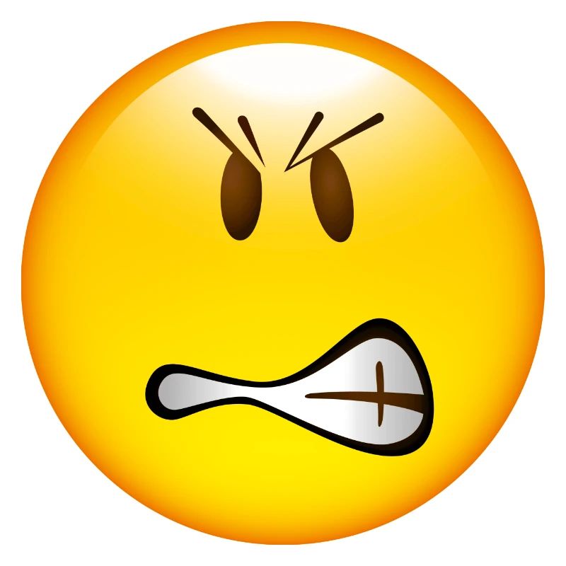 Smiley Glossy Angry