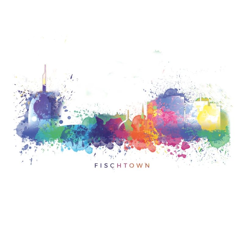 Fischtown Bremerhaven Skyline Sprayed