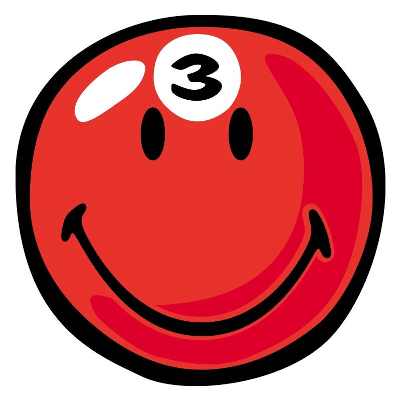 Smiley Pool Ball 3