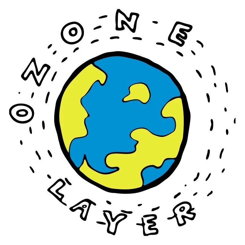 Earth's Ozone Layer Drawing