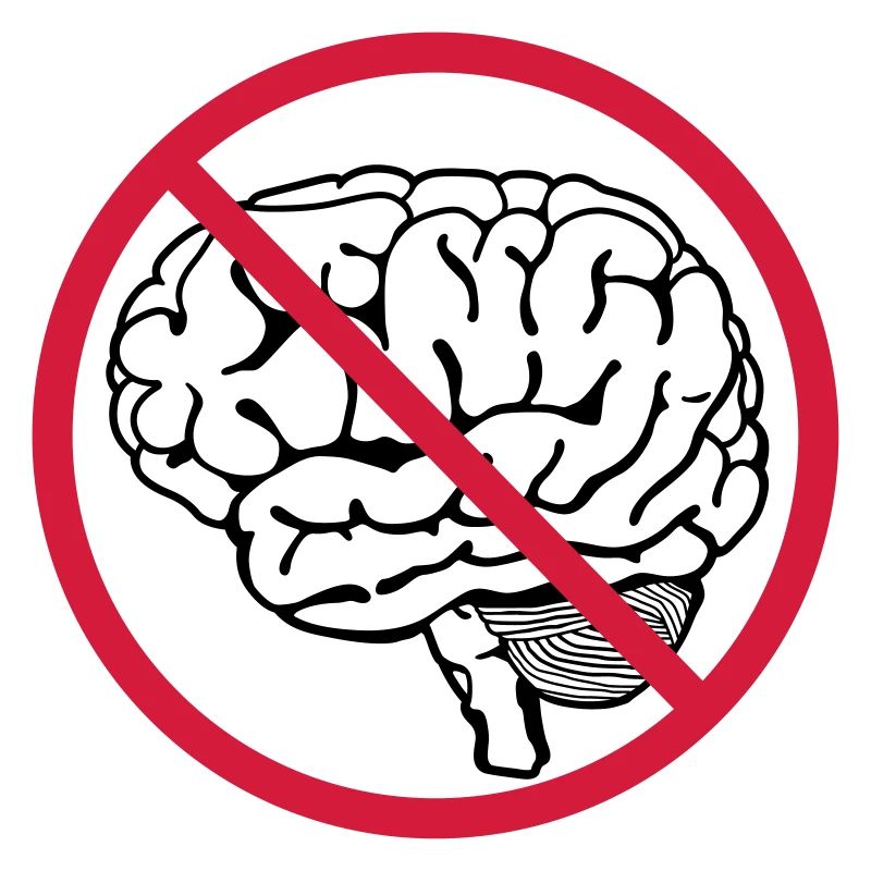 no brain