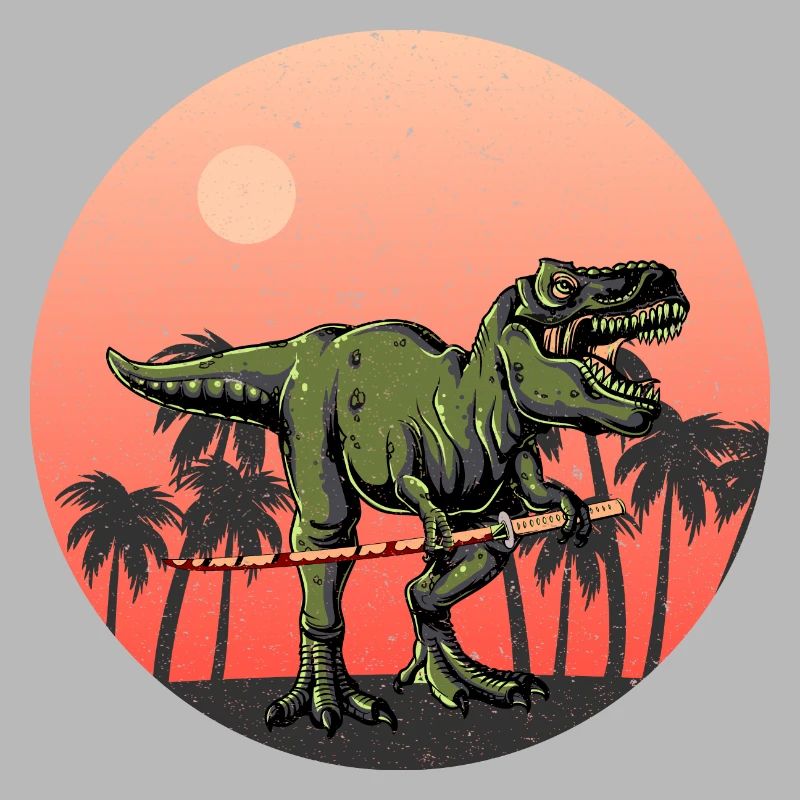 Samurai T Rex - Cooler Dino mit Samurai Schwert