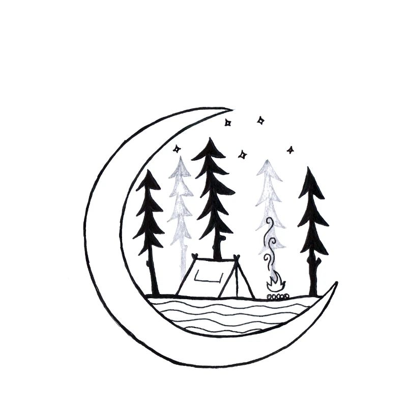 Camping dans les bois