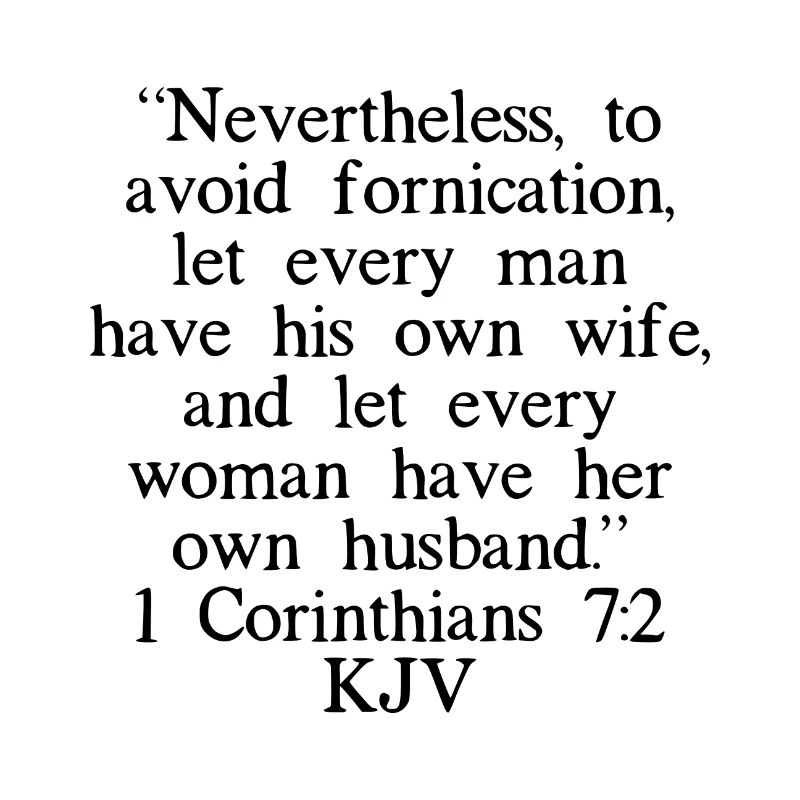 1. Korinther 7: 2 King James Version