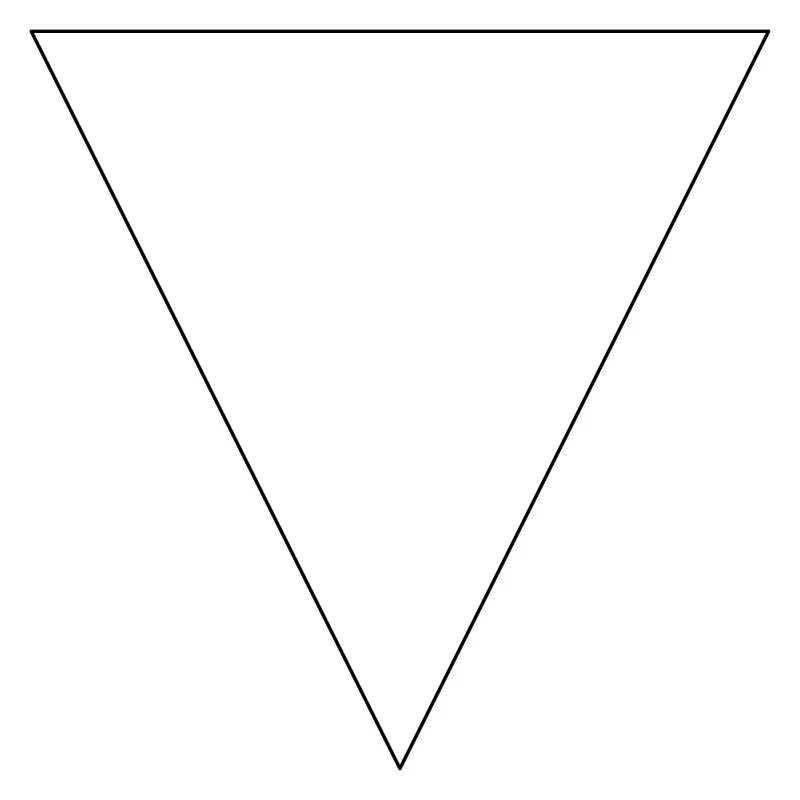Simples Dreieck, minimalistisch, einfach, schön!