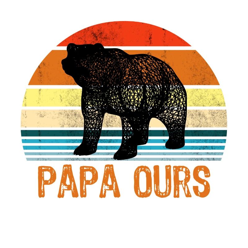 Mann Papa Bär
