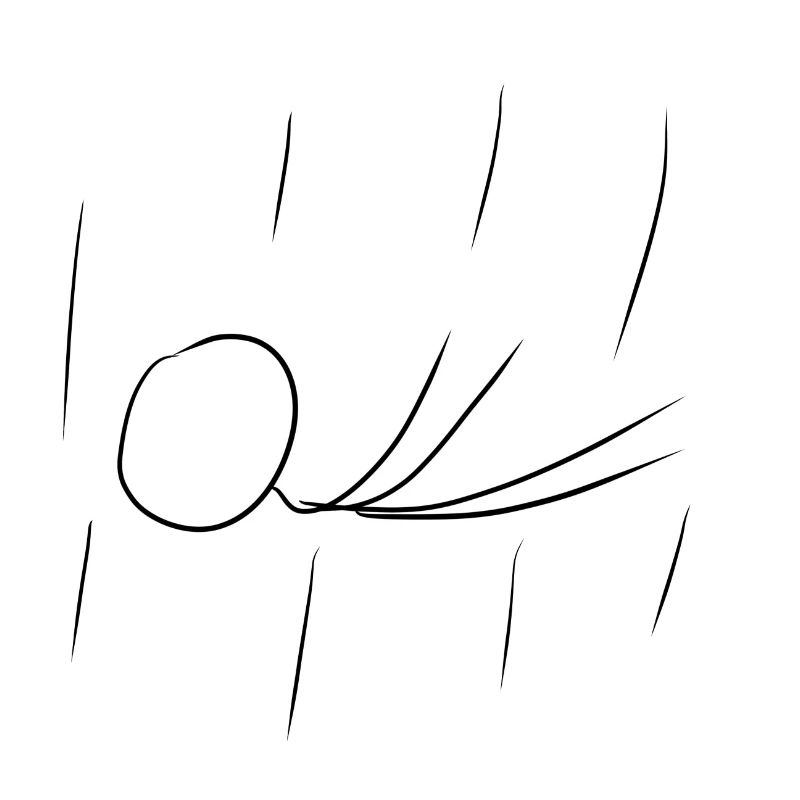 falling rain