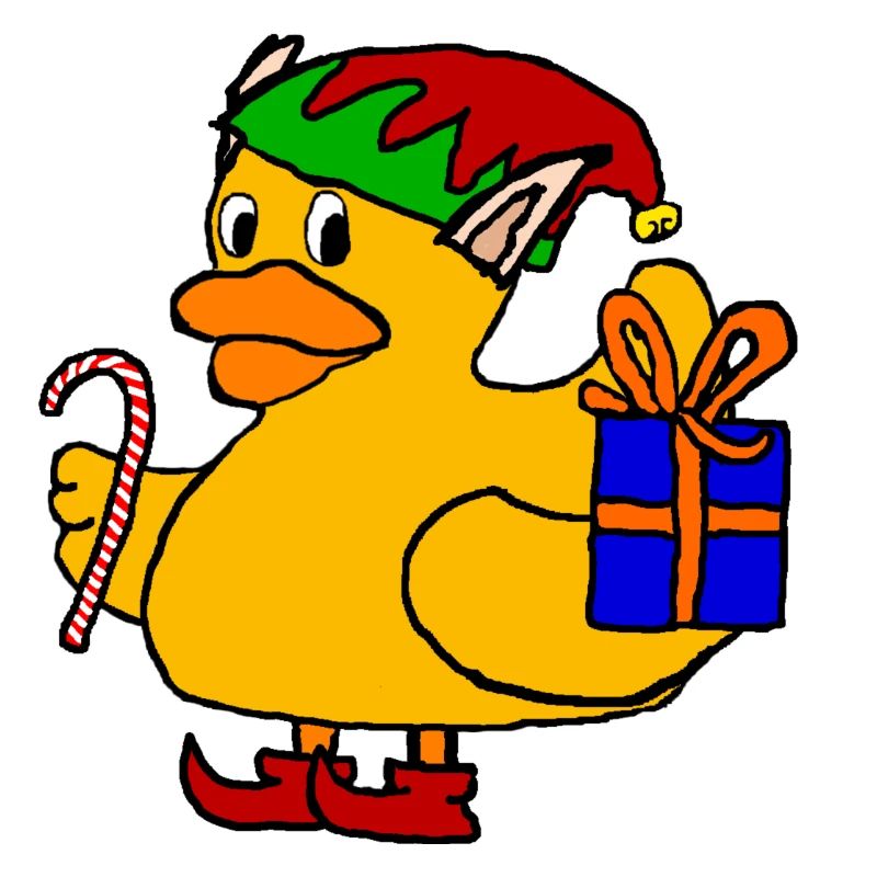 | de canard de bain elfe de Noël Noël