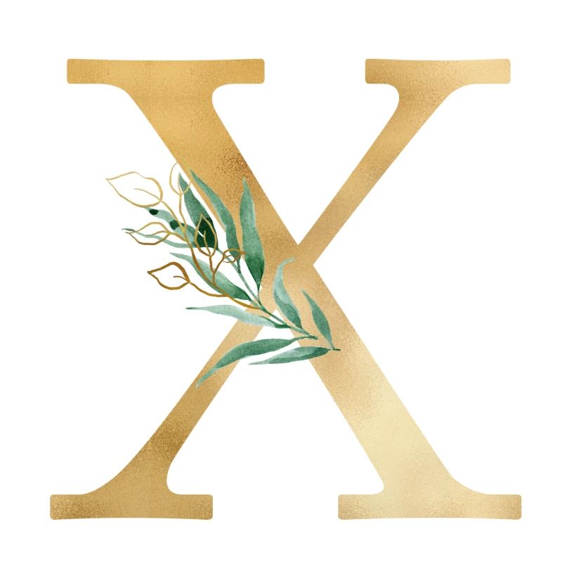 Customizable Monogram X Botany