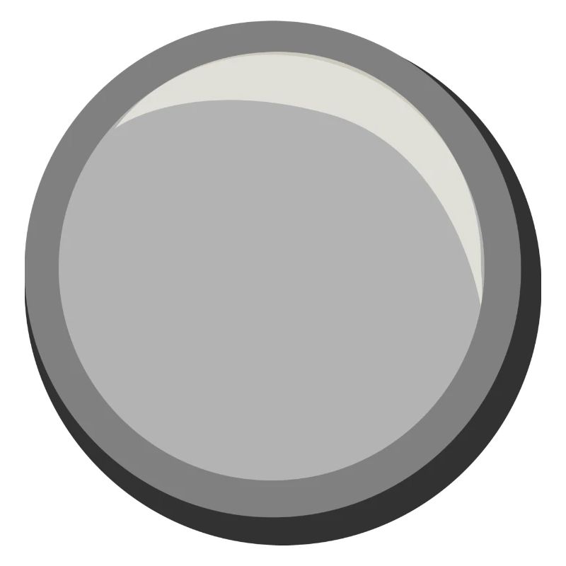 Silver Button Circle Sticker Template