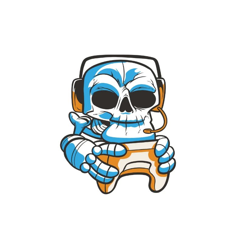 Gaming Skelett - Computer Videospiele Streaming