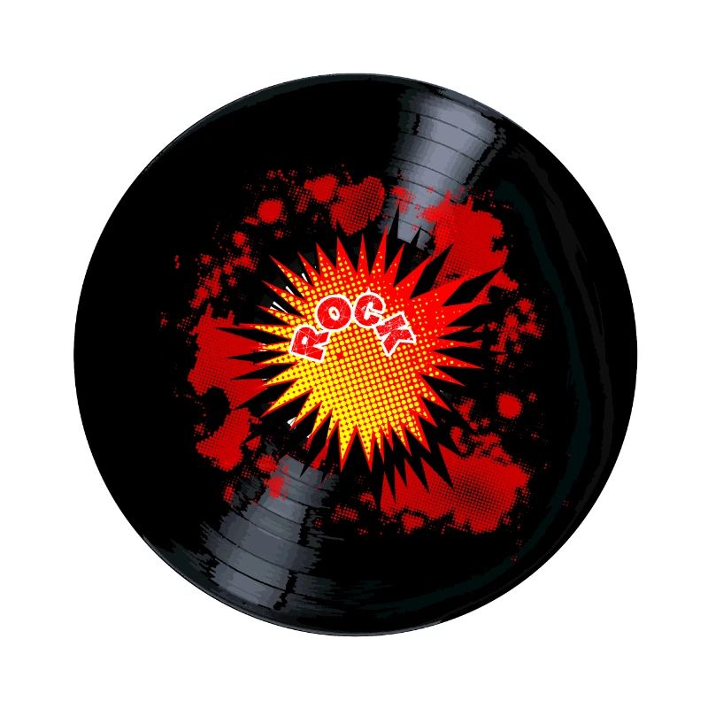 Explodierende Rock Long Playing Record