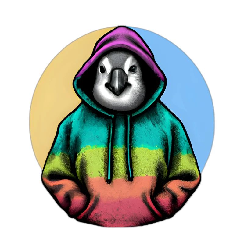 Klassiker Pinguin mit Pullover