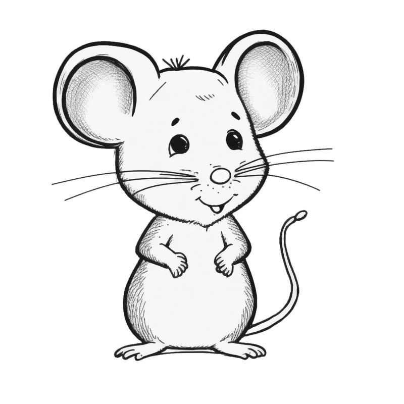 Tiny Mouse - Cute and Curious