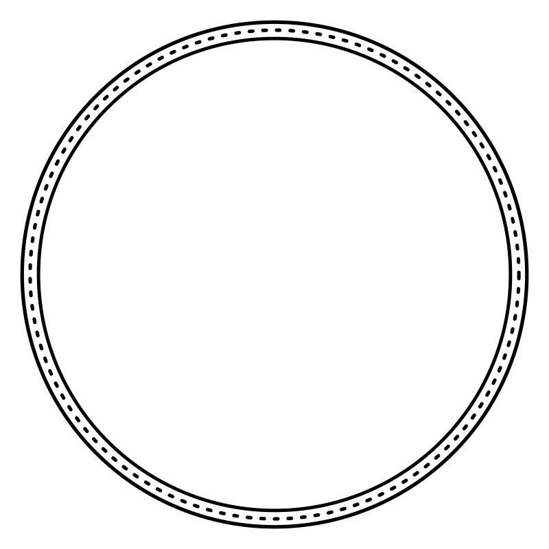 Points Circle Frame Decor