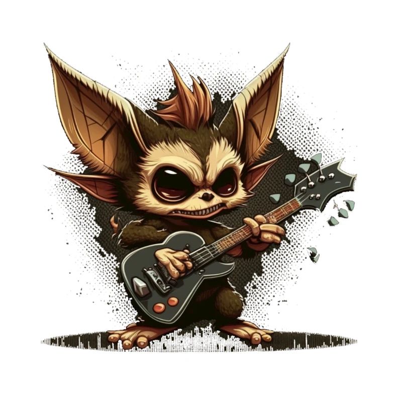 Gremlin with Rock Guitar